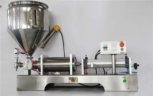 පිරිසිදු වායුමය අර්ධ ස්වයංක්‍රීය පලතුරු ජෑම් පිරවුම් යන්ත්‍රය