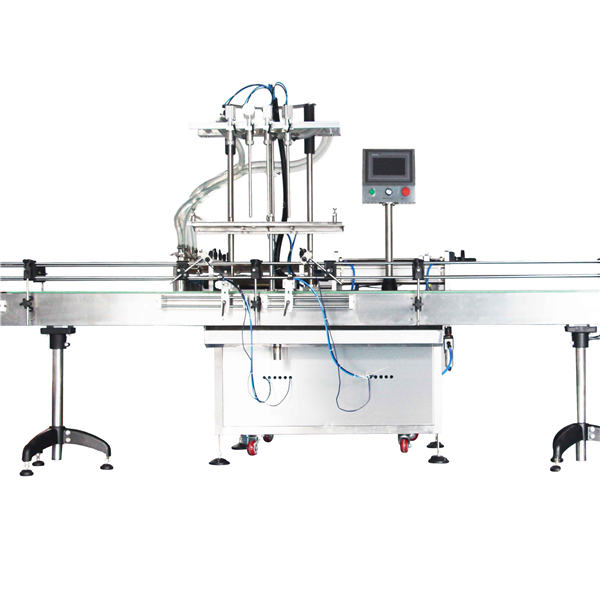 ස්වයංක්‍රීය 8, 10, 12 හිස් ලෝෂන් පිස්ටන් පිරවුම් යන්ත්‍රය / පිරවුම